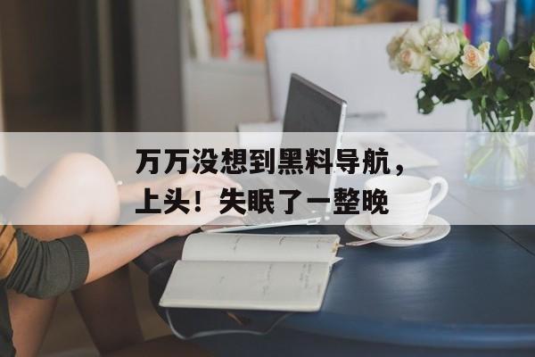 万万没想到黑料导航，上头！失眠了一整晚